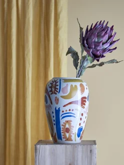 - Horus Vase, Orange, Stentøj*Bloomingville Clearance