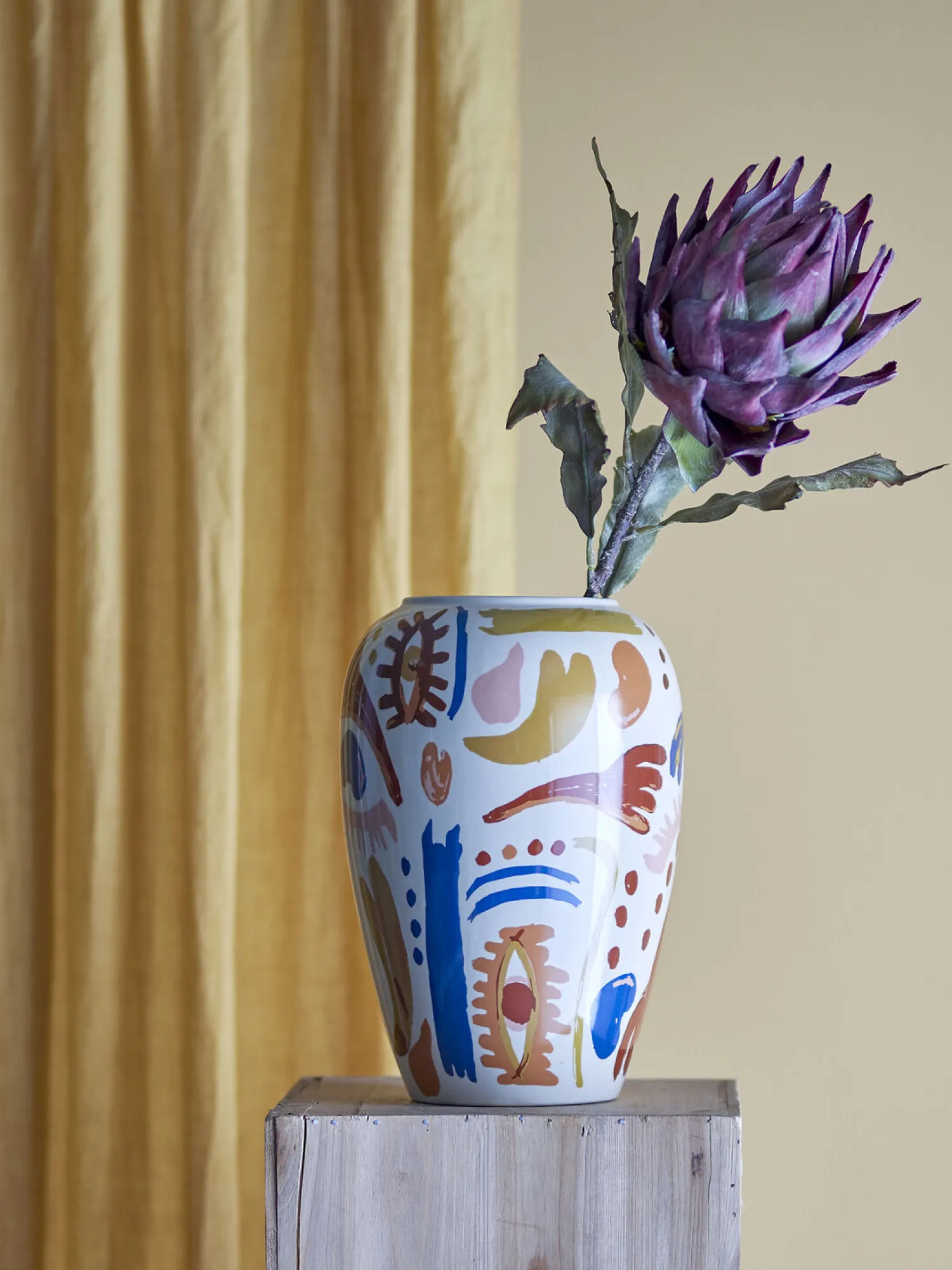 - Horus Vase, Orange, Stentøj*Bloomingville Clearance