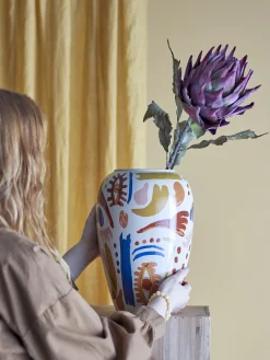 - Horus Vase, Orange, Stentøj*Bloomingville Clearance