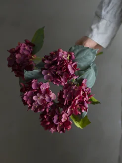 - Hydrangea Kunstig stilk - Rød^Bloomingville Sale