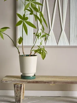 - Idril Urtepotte m/underskål, Natur, Stentøj^Bloomingville Sale