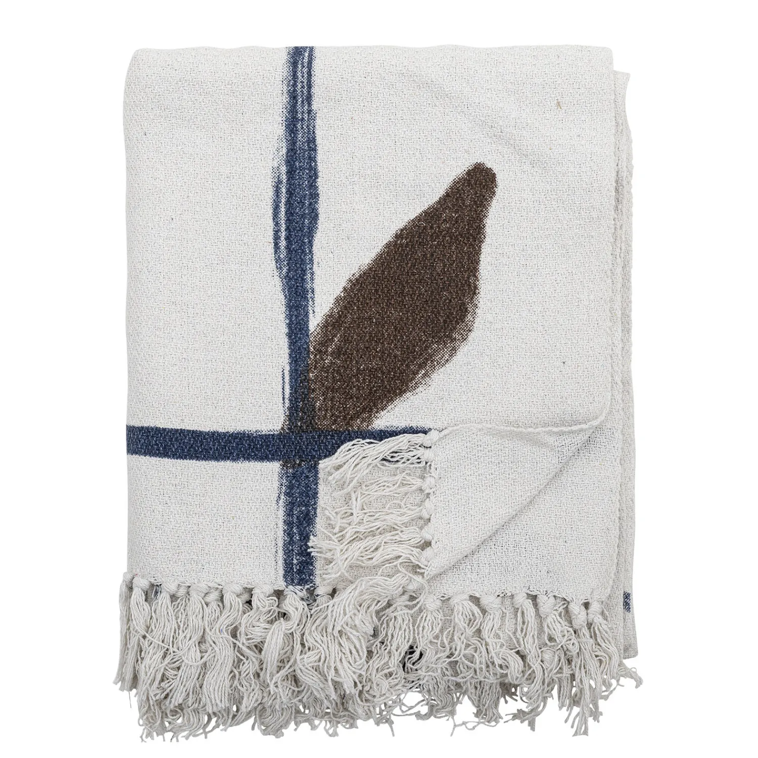 - Imperia Plaid, Natur, Genanvendt Bomuld*Bloomingville Sale