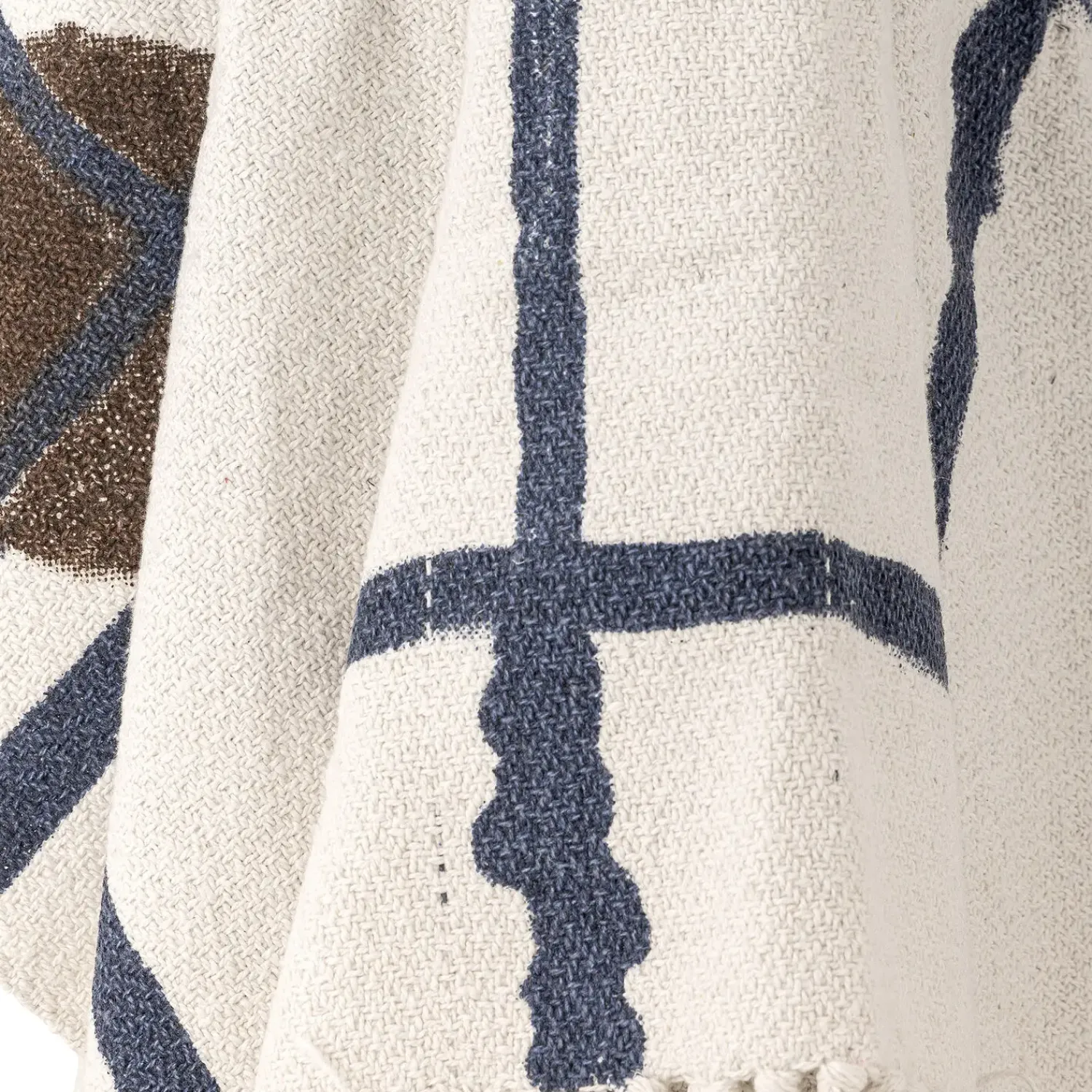 - Imperia Plaid, Natur, Genanvendt Bomuld*Bloomingville Sale