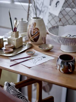 - Jona Vase, Brun, Stentøj*Bloomingville Hot