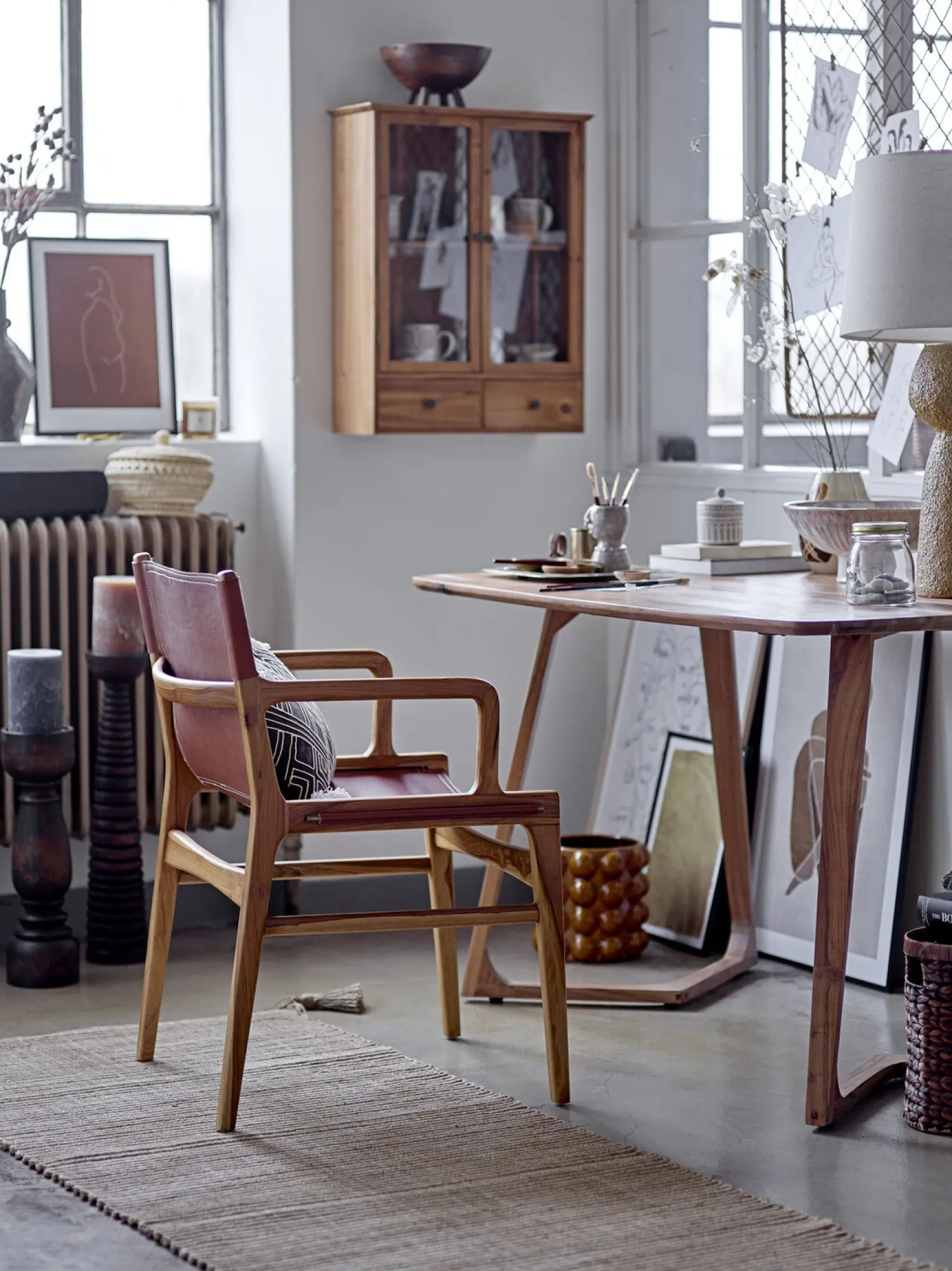 - Jona Vase, Brun, Stentøj*Bloomingville Hot