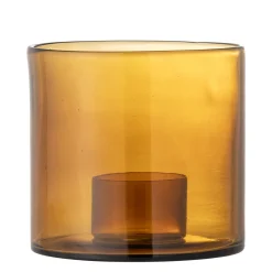 - Kahlah Lysestage, Brun, Genanvendt Glas*Bloomingville