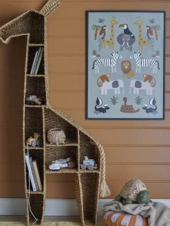 - Kalu Bogreol, Giraf, Natur, Bankuan Grass - 146 cm*Bloomingville Hot