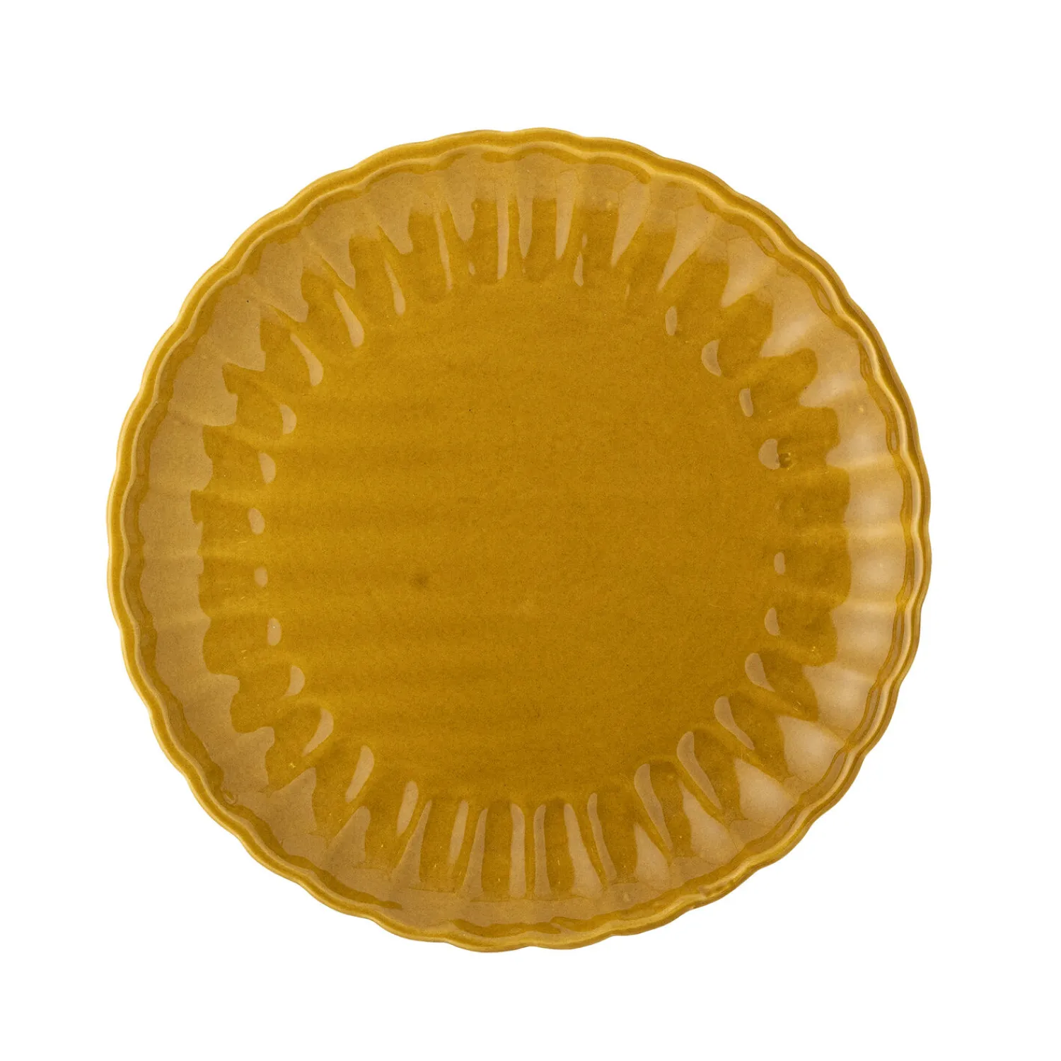 - Latina Tallerken, Gul, Stentøj^Bloomingville