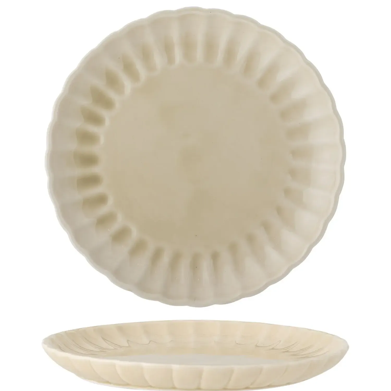 - Latina Tallerken, Natur, Stentøj^Bloomingville New