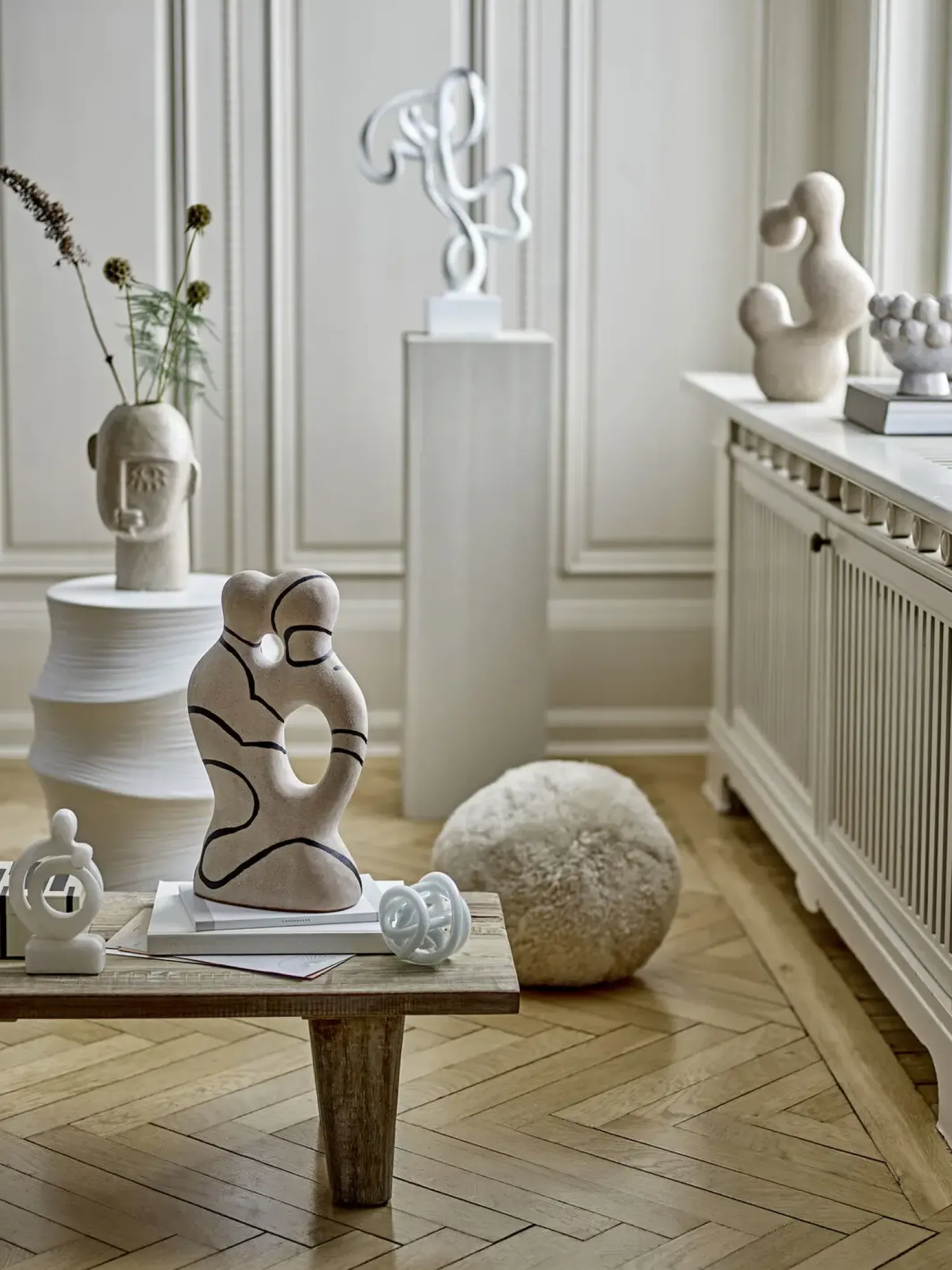 - Lizzie Vase, Natur, Stentøj^Bloomingville Outlet