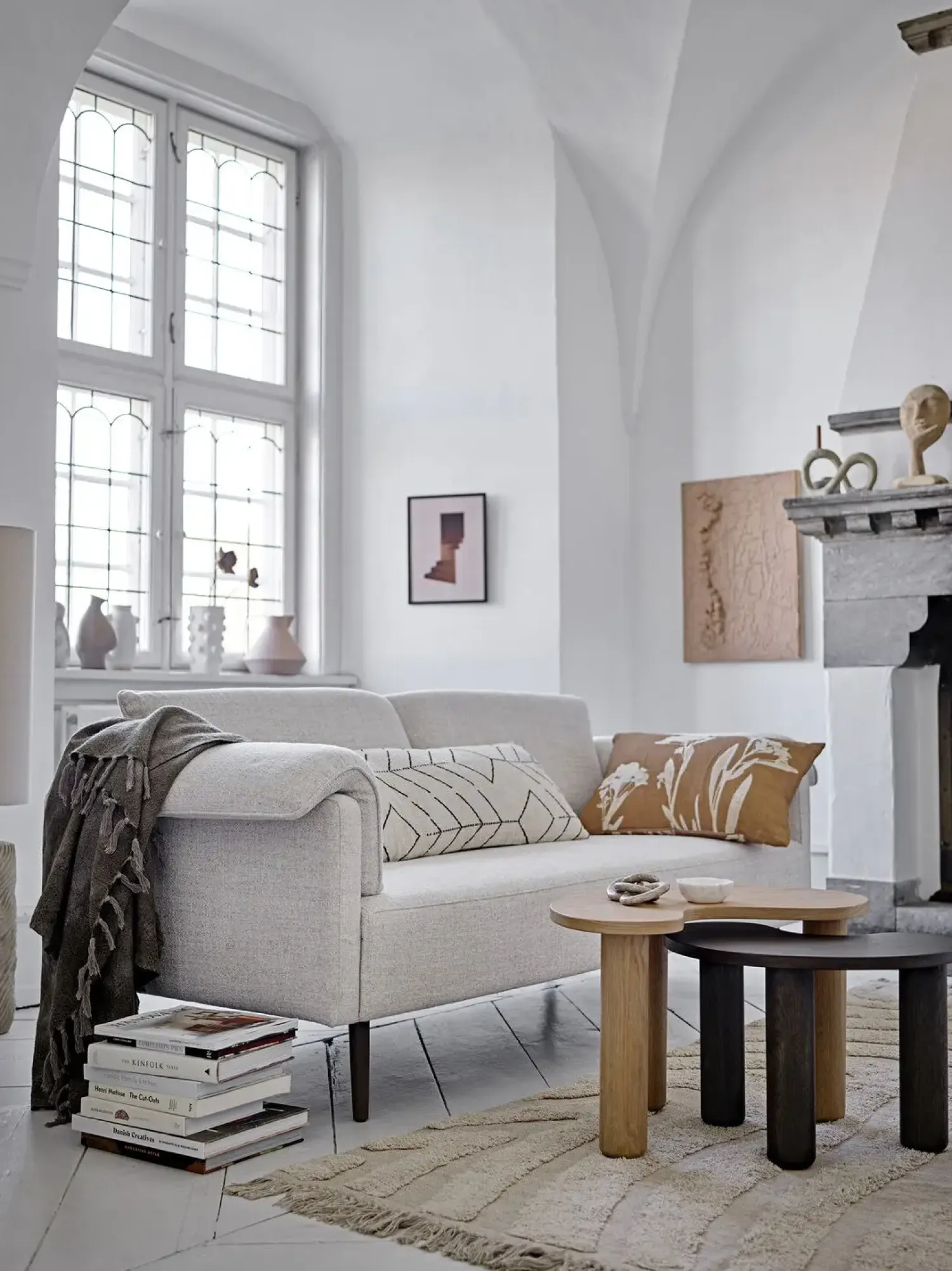 - Luppa Sofabord, Brun, Gummitræ, Mål 53x36 cm^Bloomingville Discount