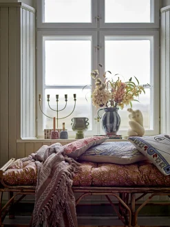 - Marmi Plaid, Brun, Genanvendt Bomuld*Bloomingville Outlet