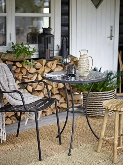 - Monsi Spisestol, Sort, Galvaniseret Metal^Bloomingville Sale