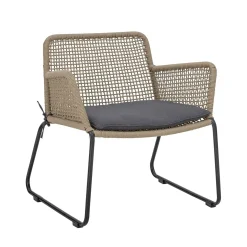 - Mundo Lounge Stol, Brun, Metal*Bloomingville Discount