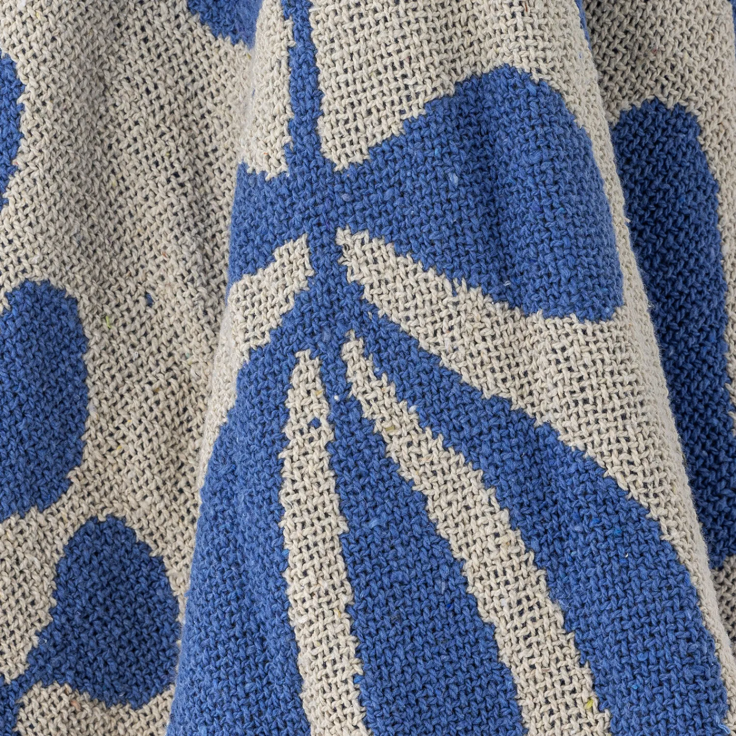 - Nevine Plaid, Blå, Genanvendt Bomuld*Bloomingville Best