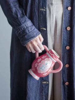 - Odina Vase, Rød, Stentøj^Bloomingville New