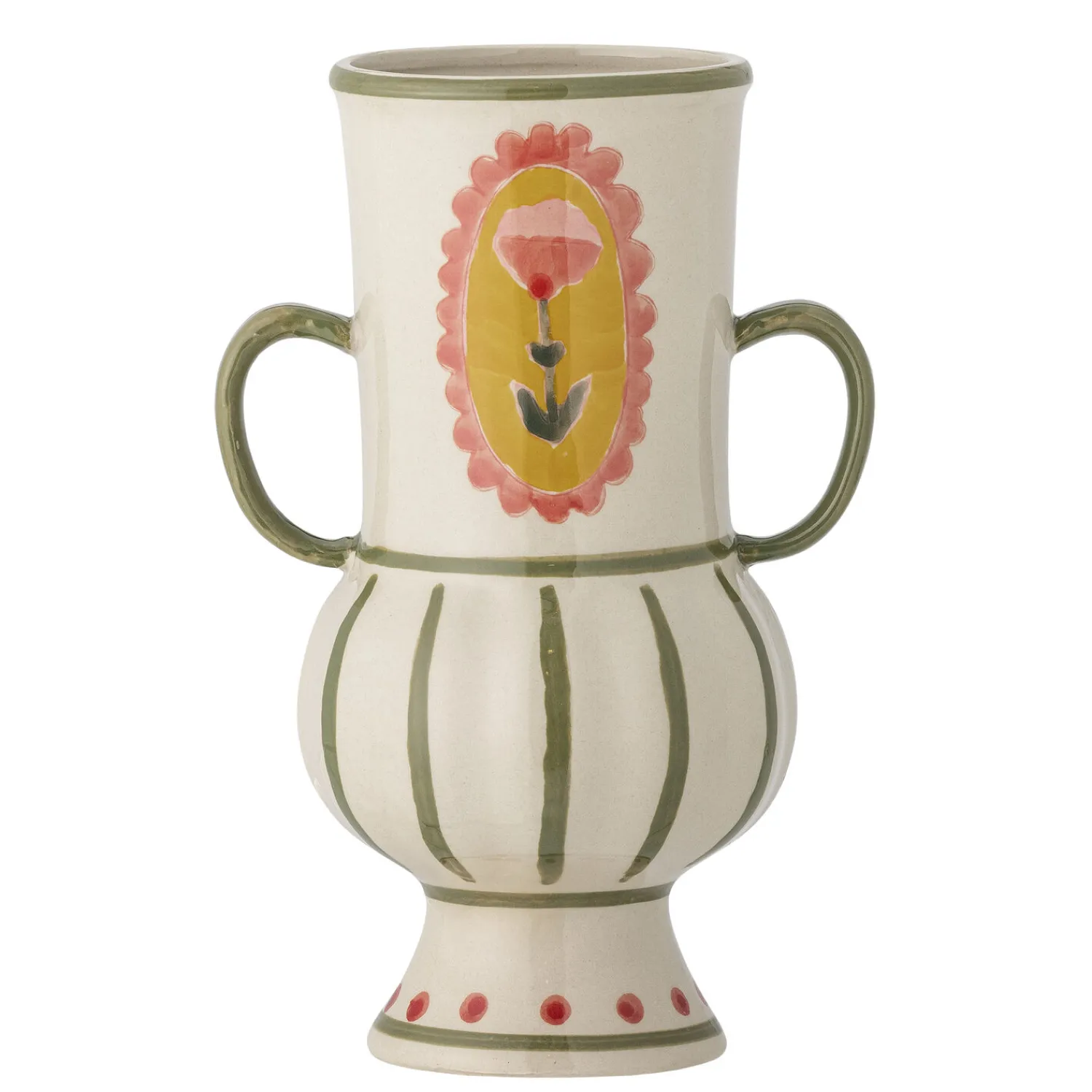 - Odina Vase, Grøn, Stentøj^Bloomingville Clearance
