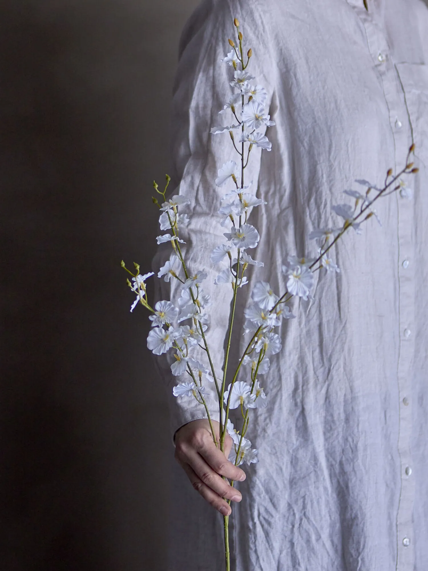 - Orchid Kunstig stilk - Hvid, Plastik^Bloomingville Discount