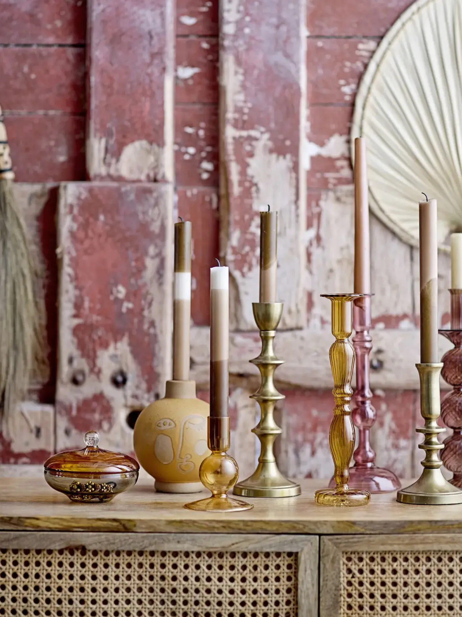 - Oumou Væg Dekoration, Natur, Palm leaf*Bloomingville Discount