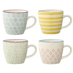 - Patrizia Kop, Gul, Stentøj - Sæt af 4 stk./Pris pr. kop^Bloomingville Best