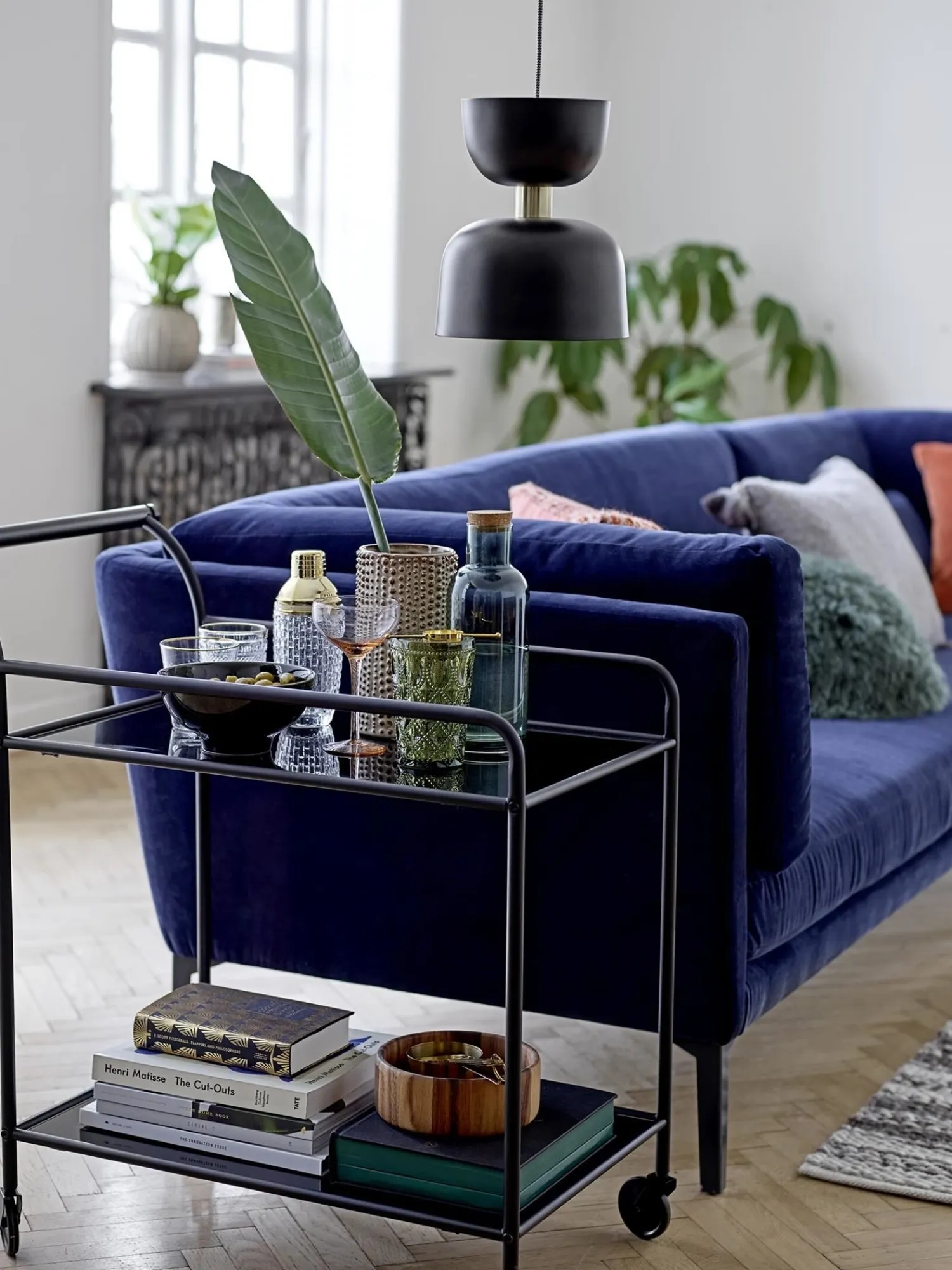 - Pendel i metal - Sort*Bloomingville Clearance