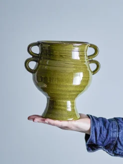 - Raia Urtepotteskjuler, Grøn, Stentøj^Bloomingville Best