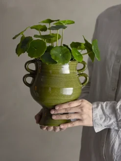 - Raia Urtepotteskjuler, Grøn, Stentøj^Bloomingville Best