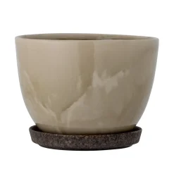 - Ritva Urtepotteskjuler, Brun, Stentøj*Bloomingville Discount