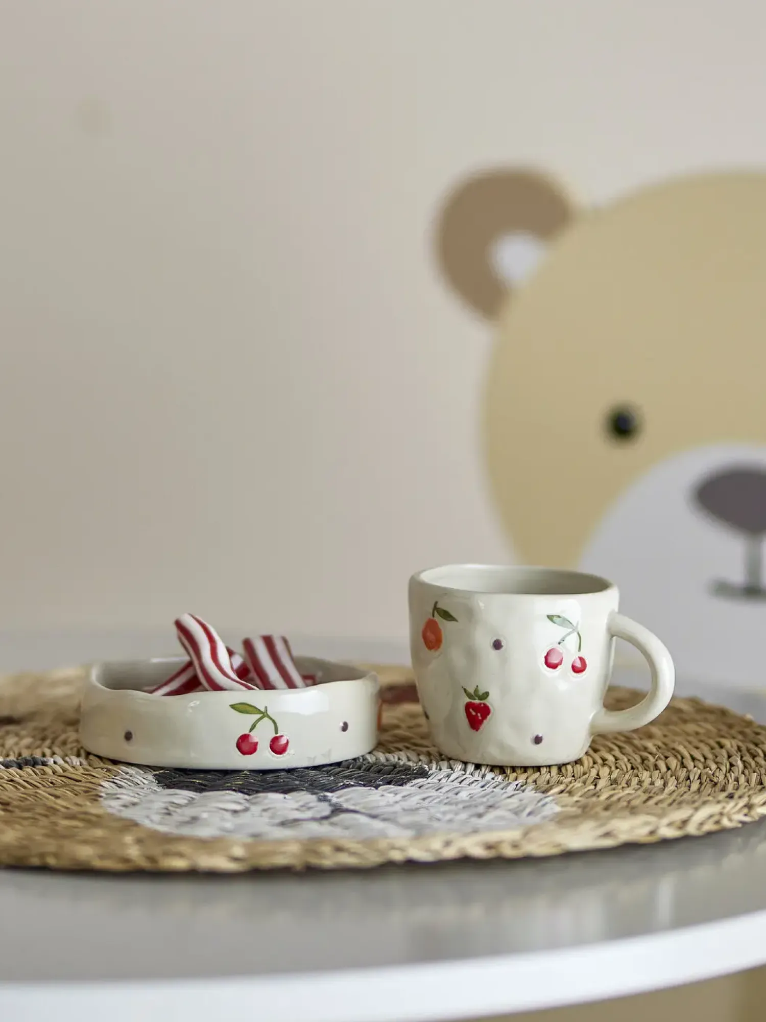 - Tatiana Stelsæt, Hvid, Stentøj*Bloomingville Discount