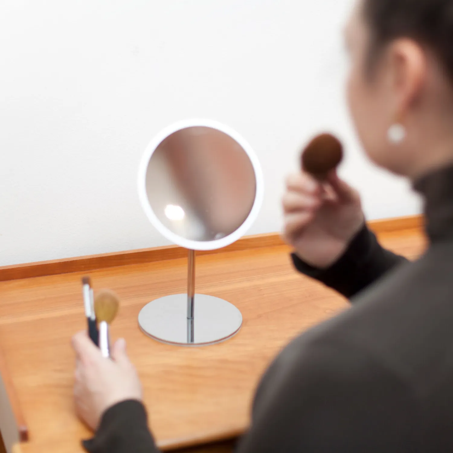 - Aftageligt Make-up spejl X10 - Bordmodel - Hvid*Bosign Online