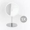 - Aftageligt Make-up spejl X5. Bordmodel - Hvid*Bosign New