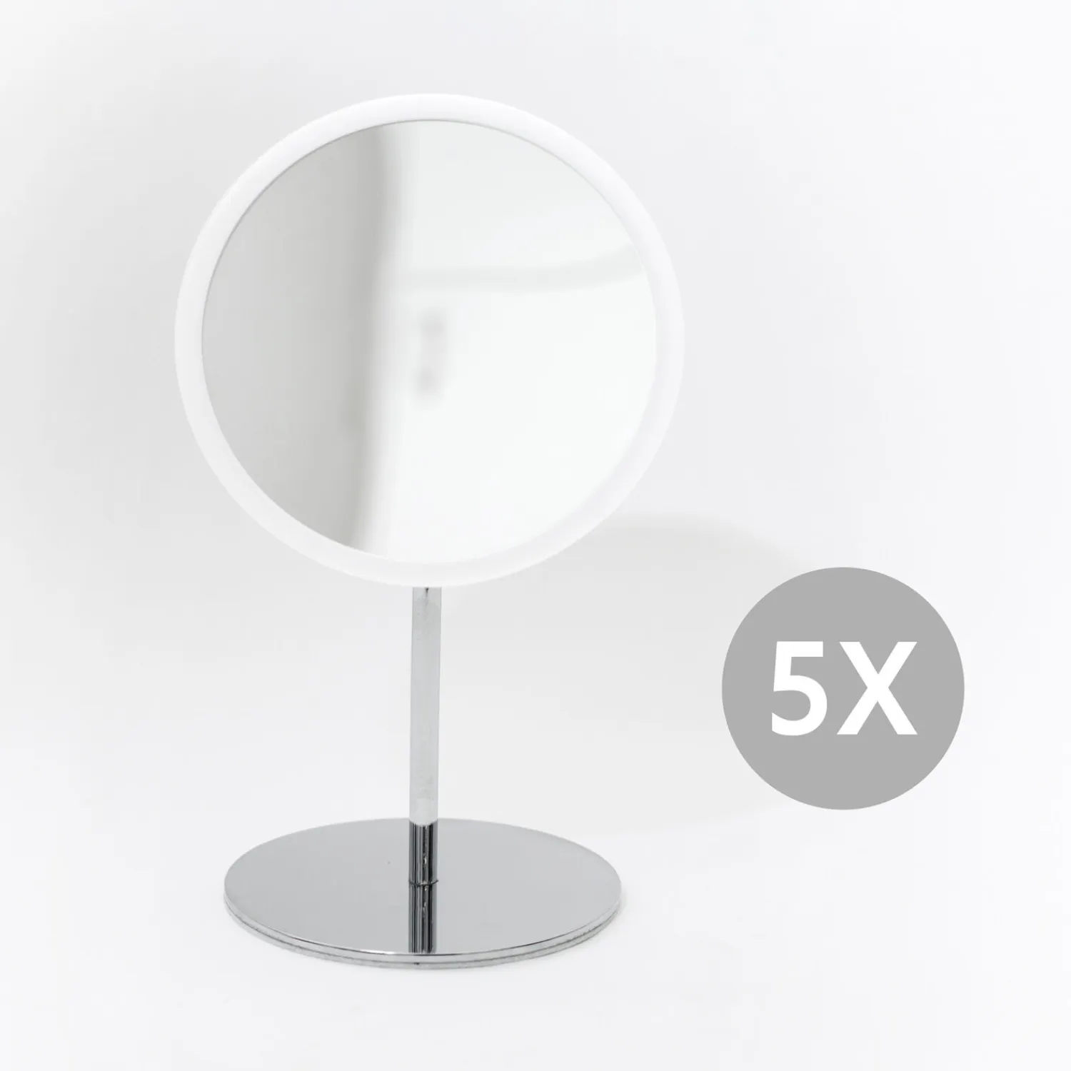 - Aftageligt Make-up spejl X5. Bordmodel - Hvid*Bosign New