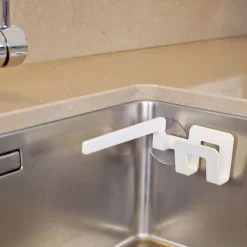 - Holder til opvaskeklud og opvaskesvamp - Hvid*Bosign Discount