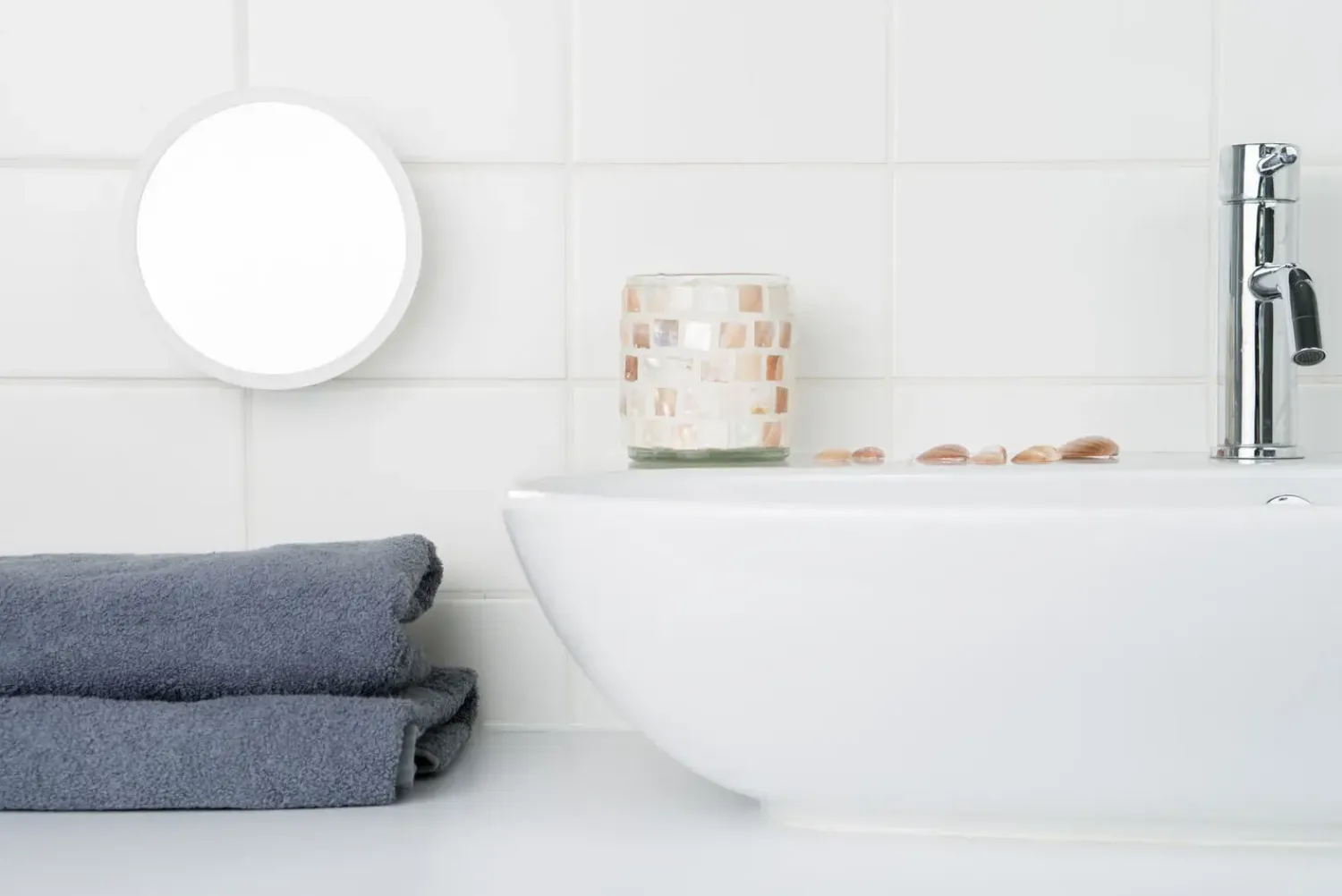 - PLUS Aftageligt Make-up spejl X15 - hvid^Bosign Outlet