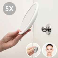 - PLUS Aftageligt Make-up spejl X5 - Hvid^Bosign Sale