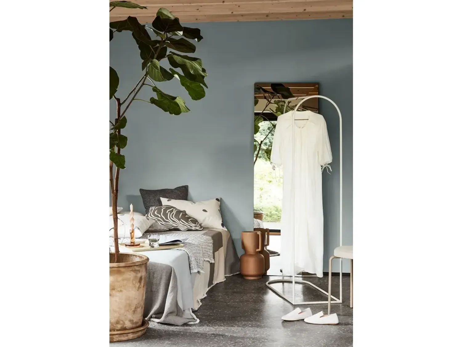 - Sengetæppe - Karla - Warm Beige - W240 x L260 cm*Broste Copenhagen Hot