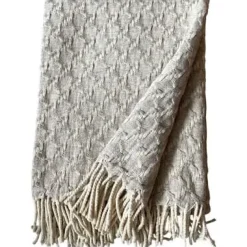 - Noor plaid/tæppe - Taupe - 180x130 cm^Burel Factory Outlet