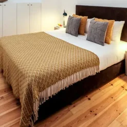 - Noor plaid/tæppe - Taupe - 180x130 cm^Burel Factory Outlet