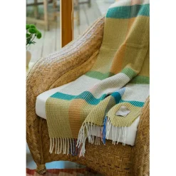 - Plaid - Waffle - Multicolor/Army - 180 x 130 cm*Burel Factory Discount