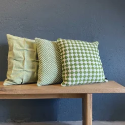 - Pudebetræk Azulejo - Grøn - 45x45 cm*Burel Factory Discount