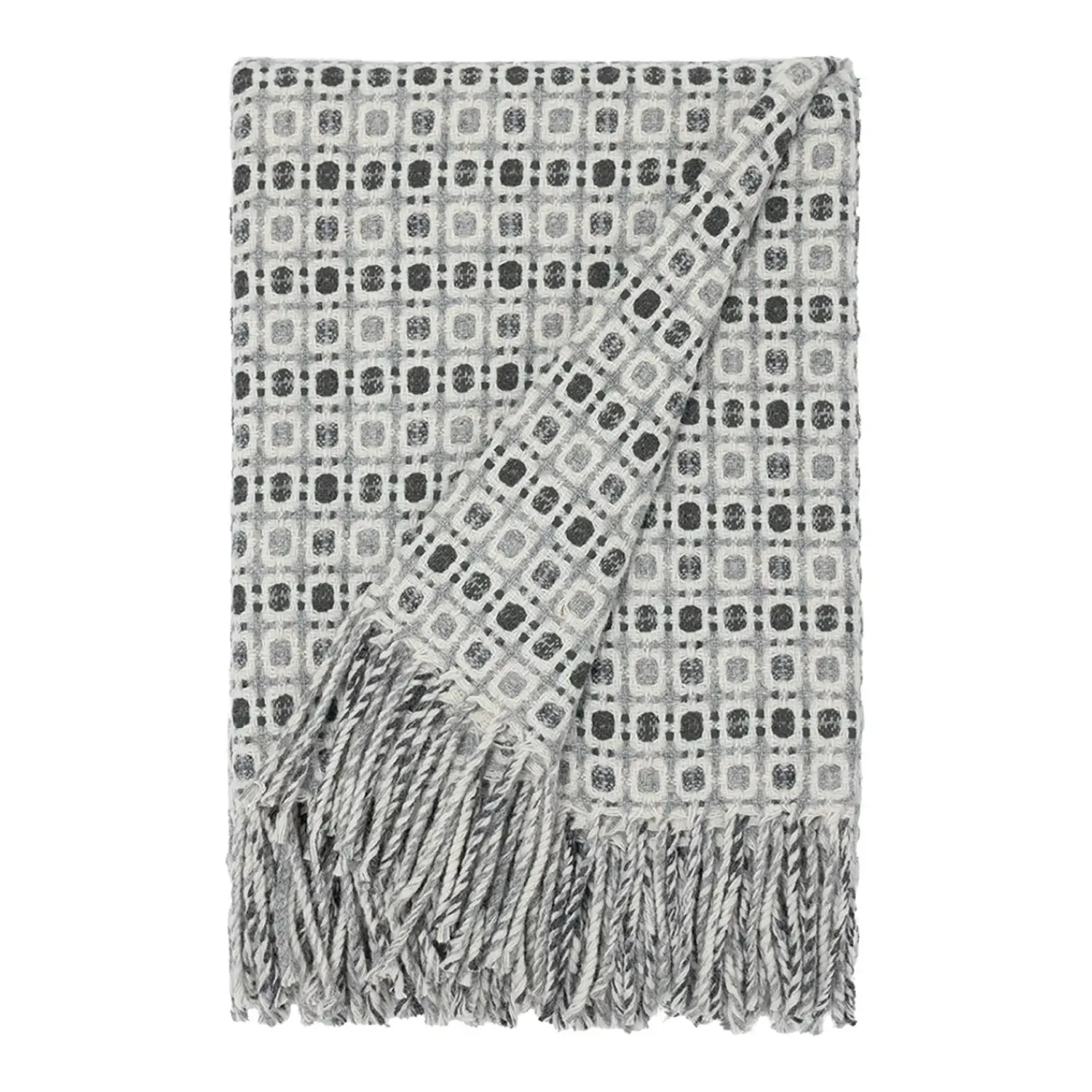 - Vintage plaid/tæppe - Lysegrå mønster^Burel Factory New