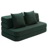 - KK 3 Fold sofa XL 140 cm - Mørke grøn - Deep Green*By KlipKlap New
