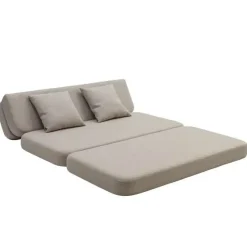 - KK 3 Fold sofa XL 140 cm - Beige med sandfarvet knapper^By KlipKlap Sale