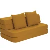 - KK 3 Fold Sofa 120 cm - Mustard Gul*By KlipKlap Best