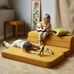 - KK 3 Fold Sofa 120 cm - Mustard Gul*By KlipKlap Best