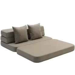 - KK 3 Fold sofa XL 140 cm - Sandfarvet med sand knapper*By KlipKlap Clearance