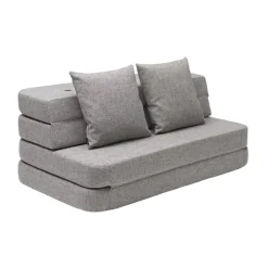 By KlipKlap - KK 3 Fold sofa 120 cm - Grå med grå knapper* Discount