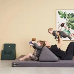 - KK 3 fold - 3-lags multimadras - bluegrey w. grey button*By KlipKlap Best