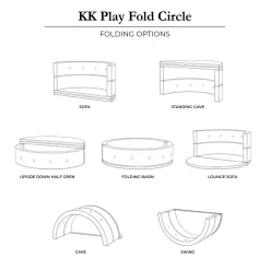By klipklap - KK Play Fold - Circle - multi grå m. grå* Sale