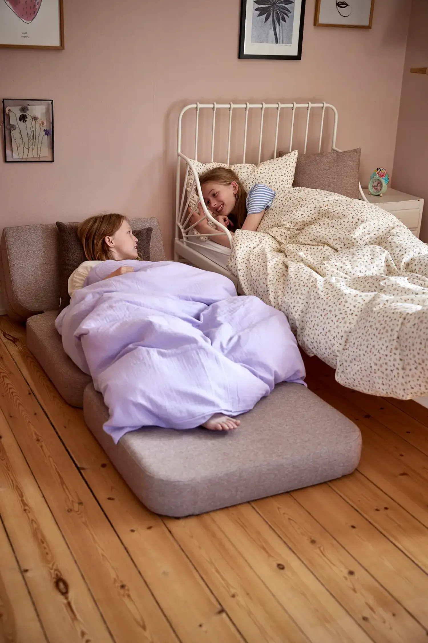 - Sofa - KK 3 Fold Sofa Single Soft - Deep Green w. Light Green - Grøn*By KlipKlap Sale